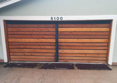 custom wood garage door