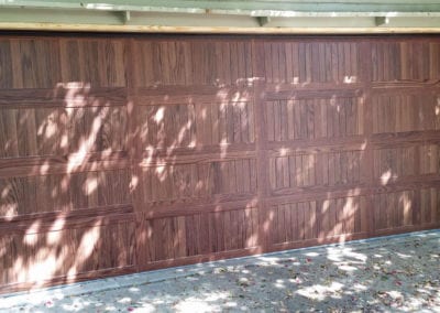 fuax wood garage door