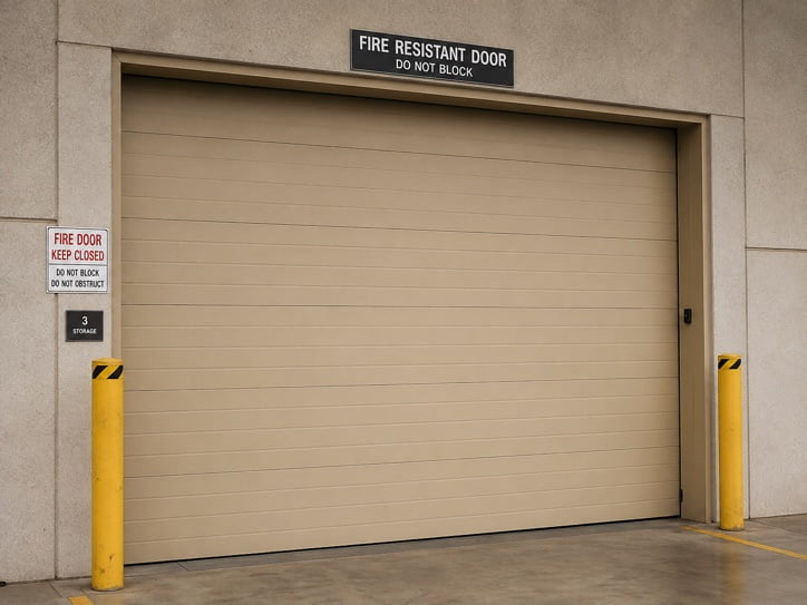 fire rated commercial overhead door