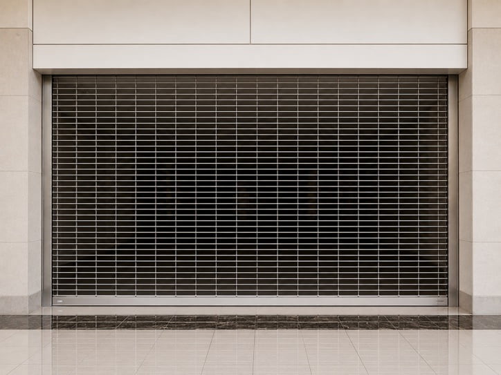 security rollup commercial overhead door